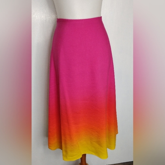 VIBRANT OMBRE LAUREN BLACK LABEL SKIRT - Picture 1 of 9